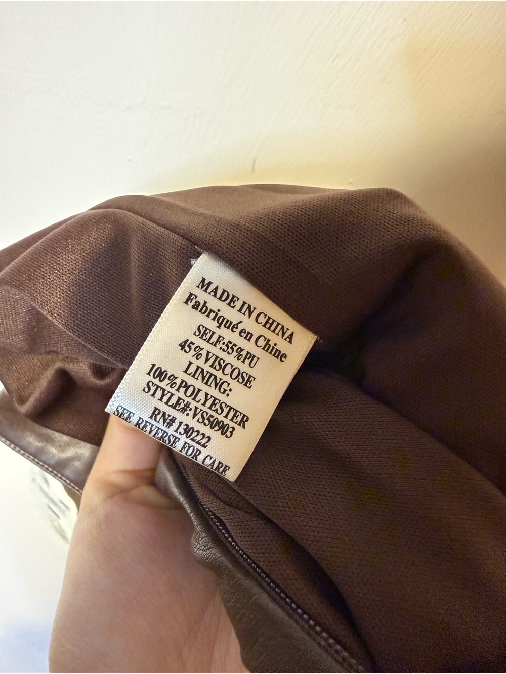 NEW Altar'd State Brown Camel Faux Leather Mini Skirt Sz Small Festival Date - Picture 8 of 8